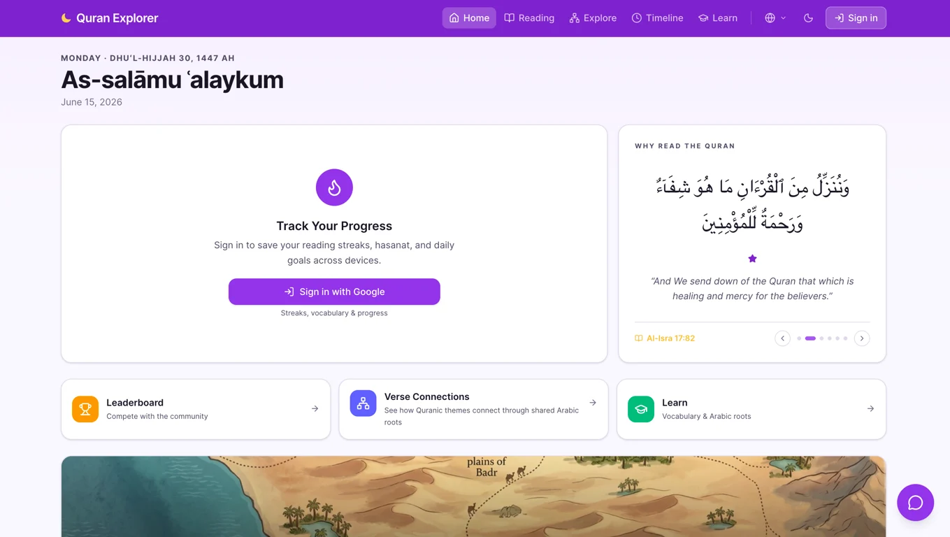 Quran Explorer project screenshot